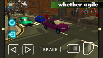 Lilac Lada Sedan Racing 3D screenshot 1