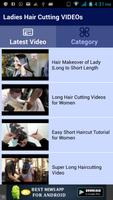 Ladies Hair Cutting VIDEOs capture d'écran 1