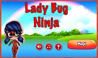 Poster Ladybug The Hero Chibi Ninja