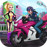 Ladybug Vs Princess Power Racing Game icône