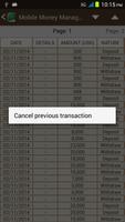 Mobile Money Manager captura de pantalla 2