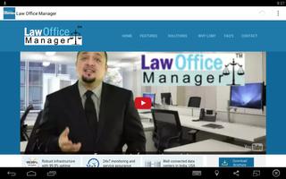 پوستر Law office Manager Software