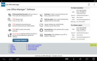 1 Schermata Law office Manager Software