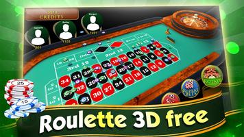 Roulette 3D free Affiche