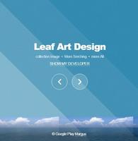 Leaf Art Design Affiche