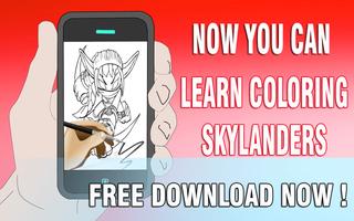 Learn Coloring Skylanders poster