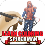 Learn Coloring Spiderman