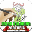 Learn Coloring Zootopia
