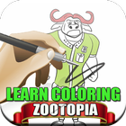 Learn Coloring Zootopia آئیکن