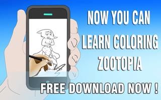 Learn Coloring Zootopia imagem de tela 1