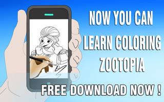 Learn Coloring Zootopia capture d'écran 2