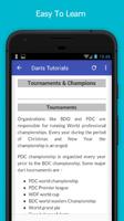 برنامه‌نما Tutorials for Darts Offline عکس از صفحه