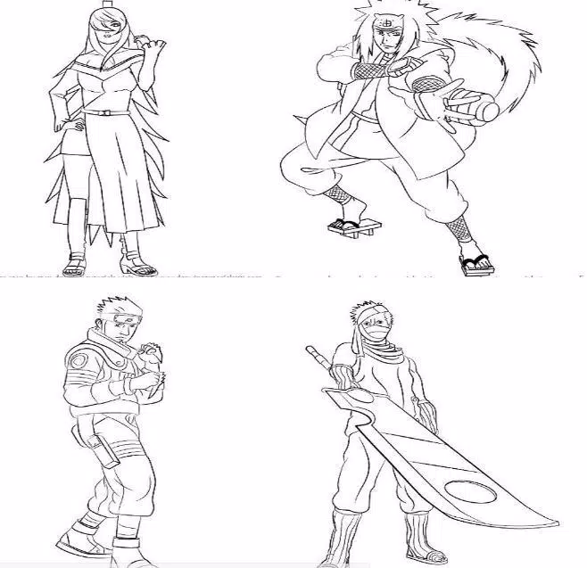 How to draw NARUTO (full body) step by step, EASY 