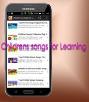 Childrens songs for Learning capture d'écran 2