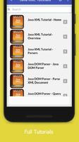برنامه‌نما Tutorials for Java XML Offline عکس از صفحه
