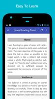 Tutorials for Lawn Bowling Offline স্ক্রিনশট 2