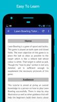 Tutorials for Lawn Bowling Offline स्क्रीनशॉट 2