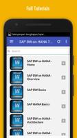 Tutorials for SAP BW on HANA Offline تصوير الشاشة 1