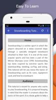 Tutorials for Snowboarding Offline 스크린샷 2