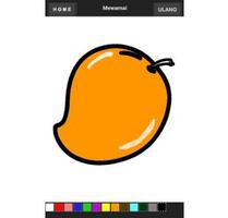 Aprender para colorear Frutas captura de pantalla 1