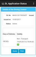 Learning Driving Licence Online Status screenshot 2