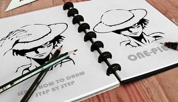 Learn to Draw One-Piece lufy ポスター
