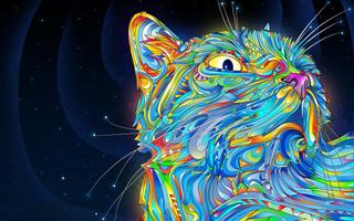 Psychedelic Live Wallpaper Affiche