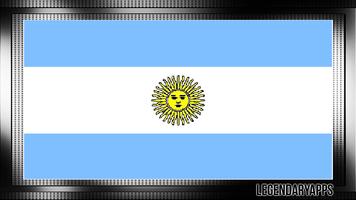 Argentina Flag Wallpaper Plakat