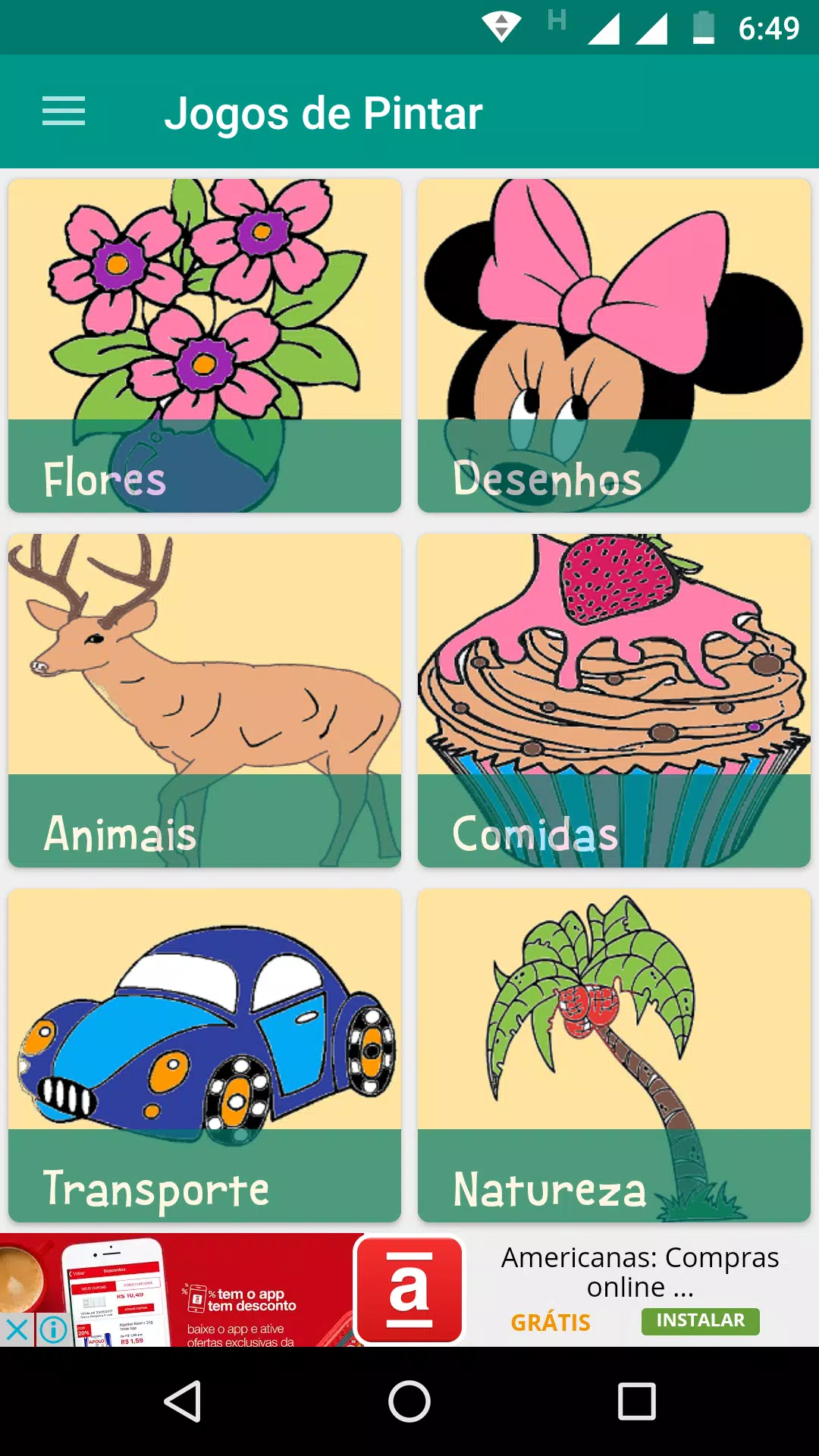 Jogo pintar para bebes! Jogos de colorir desenhos! 3.6.0.4 من أجل Android -  تنزيل APK