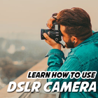 Leer hoe u een DSLR-camera gebruikt-icoon