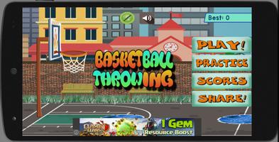 Basketball Throwing Affiche