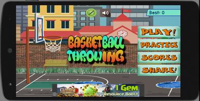 Poster Basketball Throwing