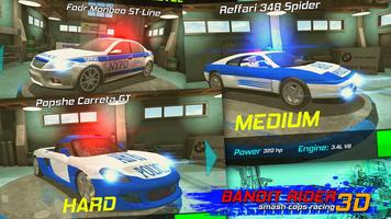 Bandit Rider 3D: smash cops racing Affiche
