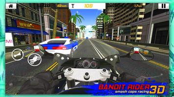 Bandit Rider 3D: smash cops racing capture d'écran 3