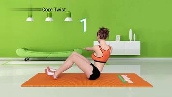 Waist Slimming Abs Workout ảnh chụp màn hình 1