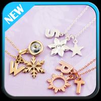 Letter Necklace Design 포스터