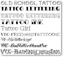 پوستر Lettering Tattoo Design Ideas