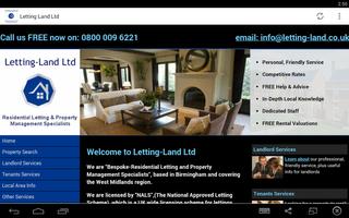 Letting Land Ltd poster