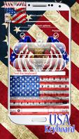 アメリカ国旗キーボード ポスター