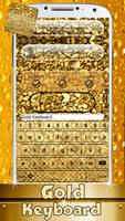 Gold Keyboard Designs Affiche