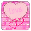 Design de Teclado Coração Rosa