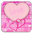 الوردي القلب لوحات المفاتيح APK