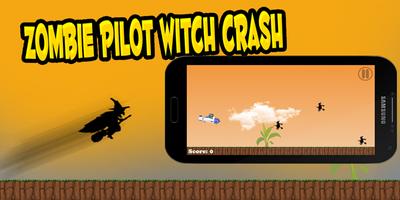 Zombie Pilot Witch Crash اسکرین شاٹ 1