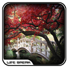 Japanese Garden Bridge Design icône
