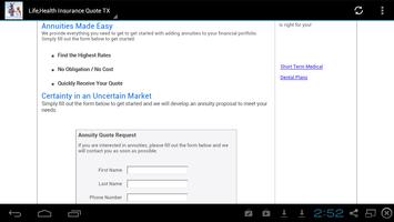 Life,Health Insurance Quote TX captura de pantalla 3