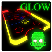 Glow Air Hockey VS Zombies Pro icon