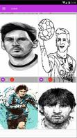 Lionel Messi Line Art Hd Wallpapers capture d'écran 2