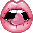 Icona Lips Kissing Love Test