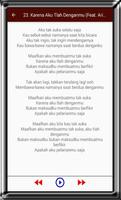 Lirik Dan Lagu Ari Lasso Terbaru 2017 capture d'écran 2