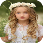 Little Girl Hairstyles-icoon